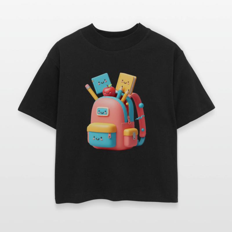 Smiling Backpack Fun – 3D Cartoon School Design