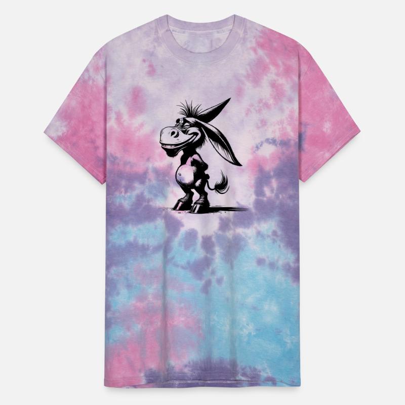 Smiling Donkey Grinning Long Ear Caricature