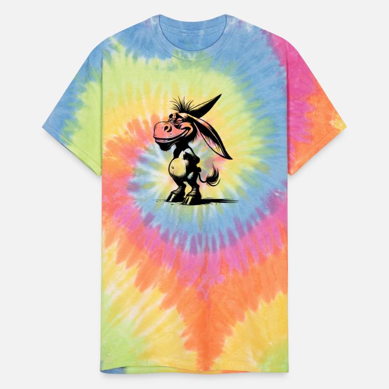 Smiling Donkey Grinning Long Ear Caricature