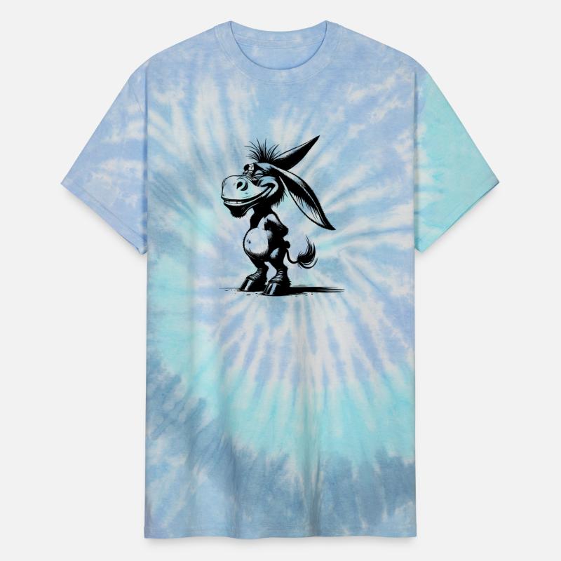 Smiling Donkey Grinning Long Ear Caricature