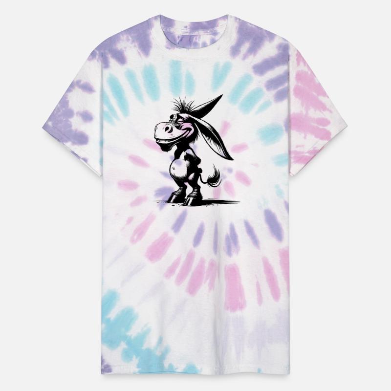 Smiling Donkey Grinning Long Ear Caricature