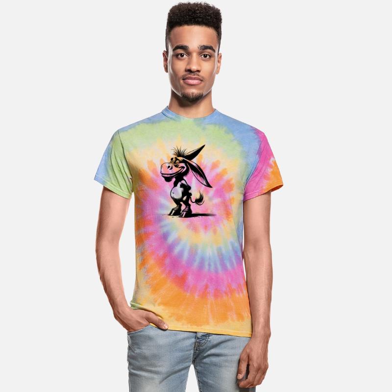 Smiling Donkey Grinning Long Ear Caricature