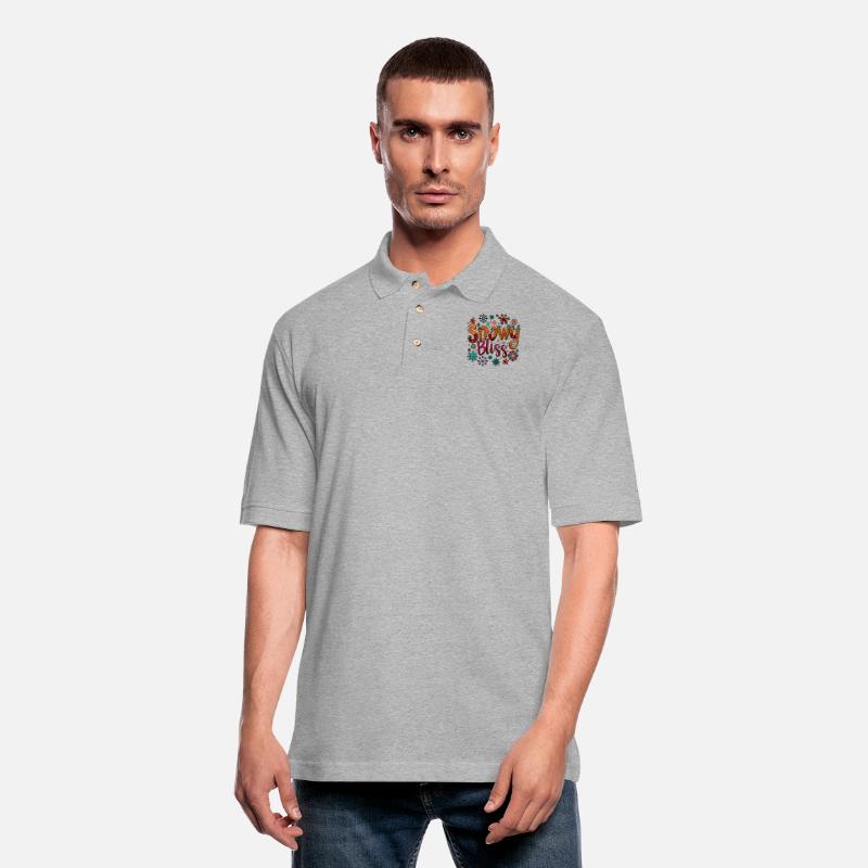 Snowflakes falling in a winter