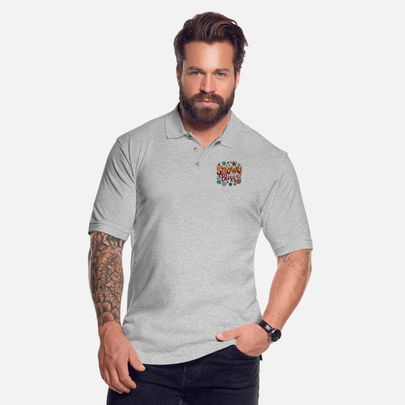 Snowflakes falling in a winter