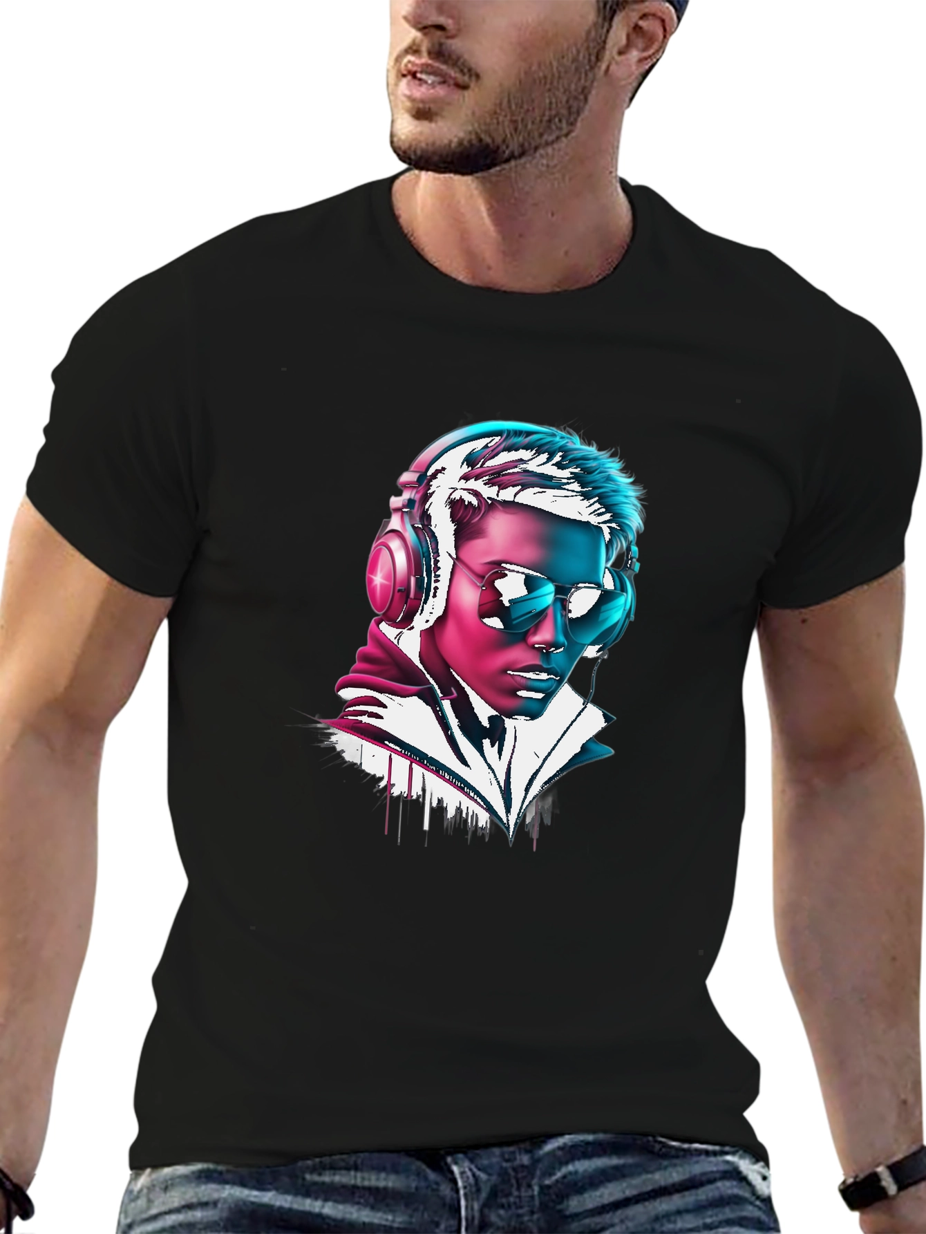 Neon DJ Graphic Tee