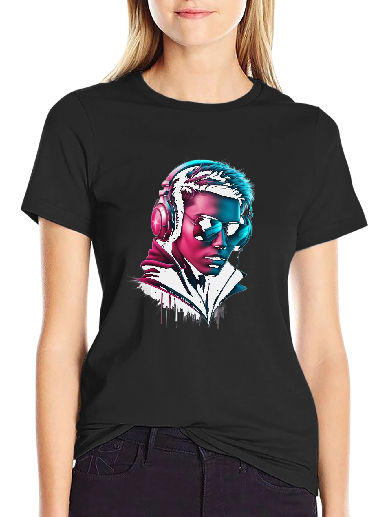Neon DJ Graphic Tee