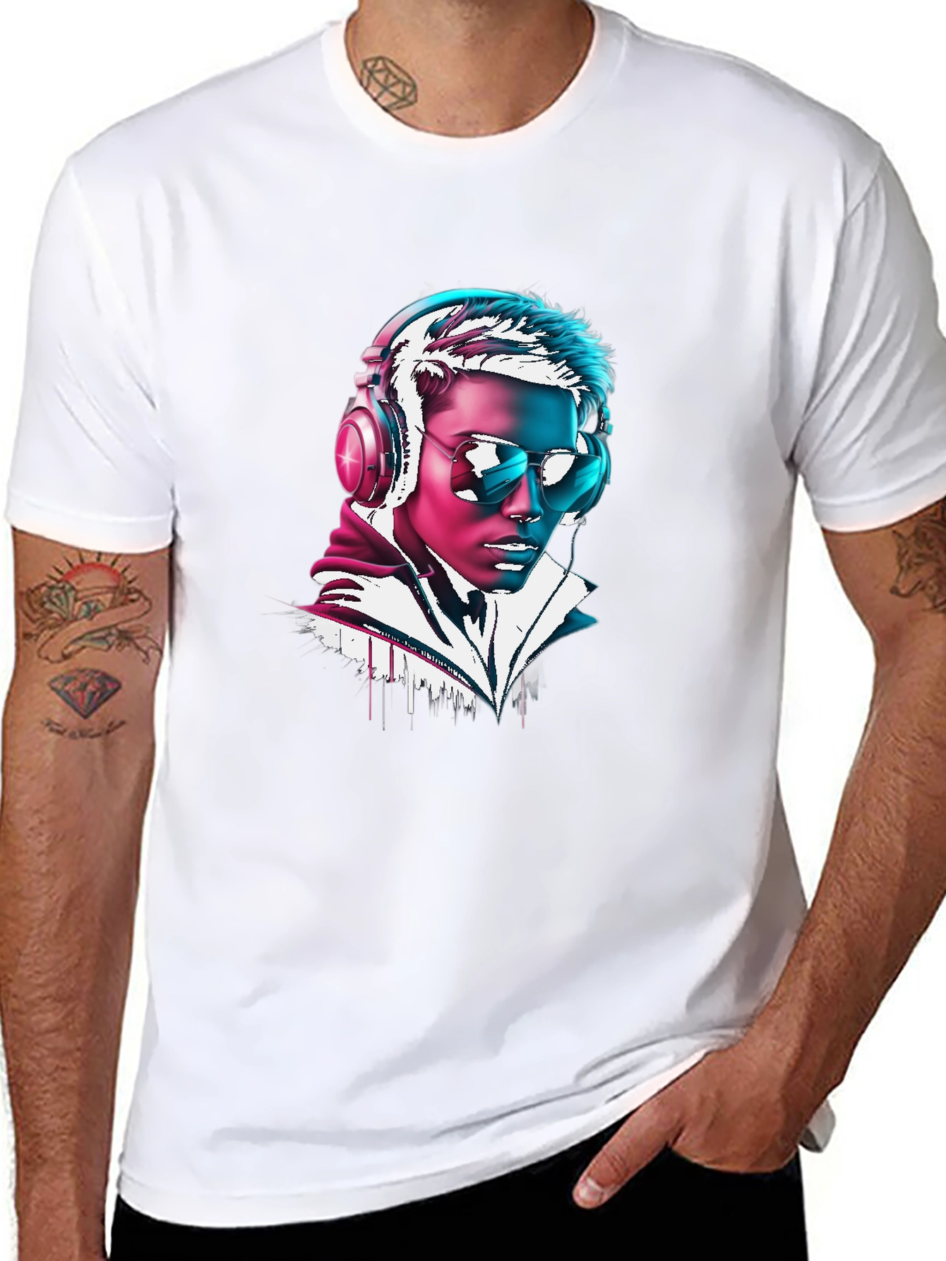 Neon DJ Graphic Tee