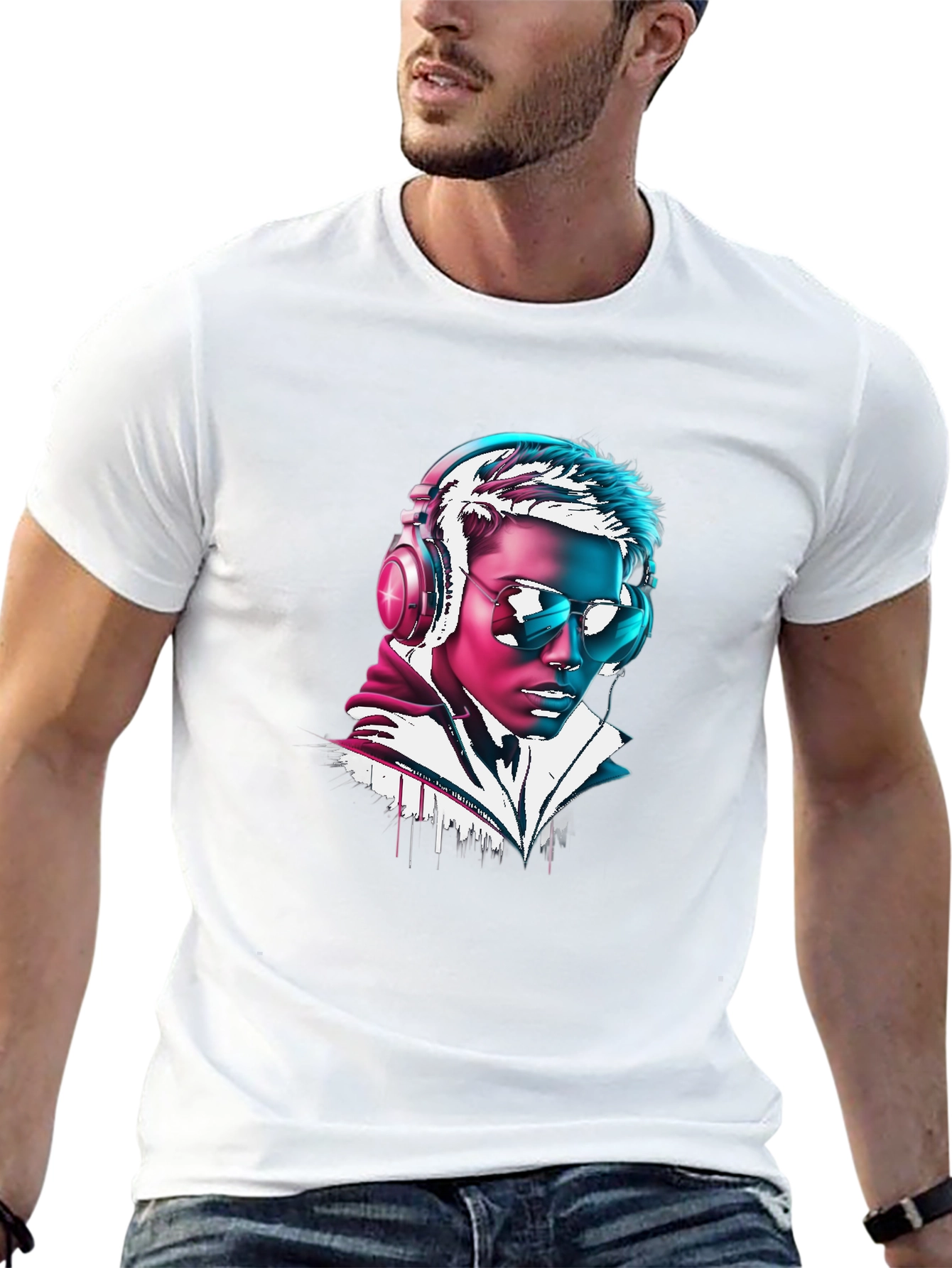 Neon DJ Graphic Tee