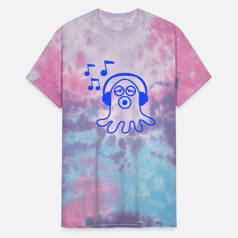 Squid Octopus Kraken Ghost Monster Music Listening