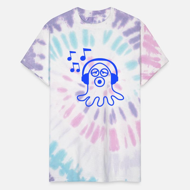 Squid Octopus Kraken Ghost Monster Music Listening