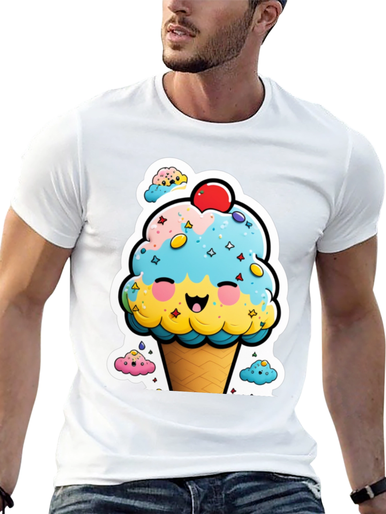 Cute Ice Cream Cone Graphic Tee