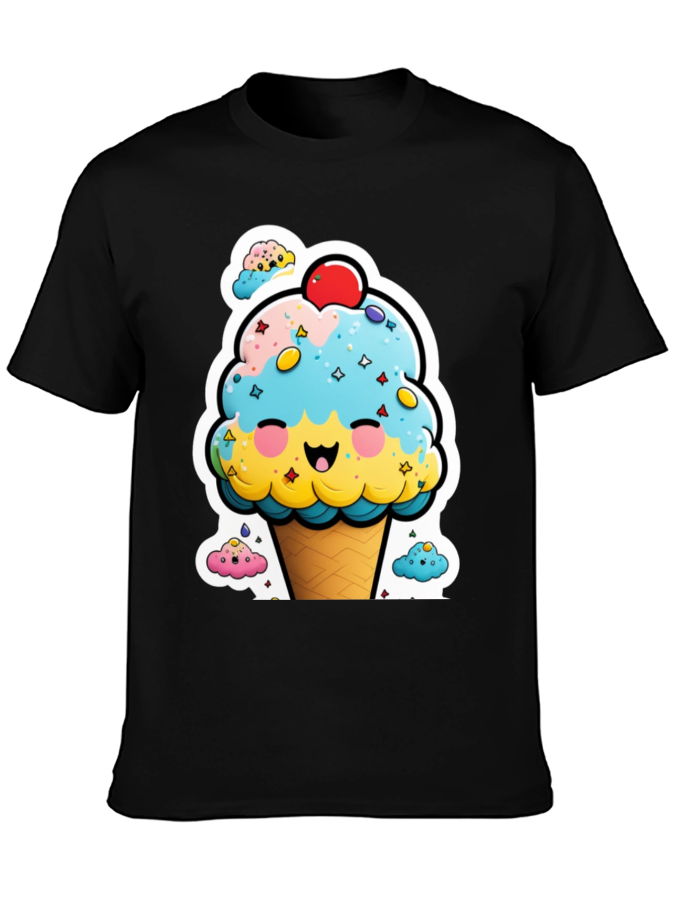 Cute Ice Cream Cone Graphic Tee