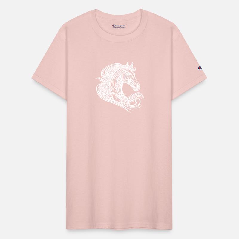 Stallion Portrait With Elegant Mane In The Wind