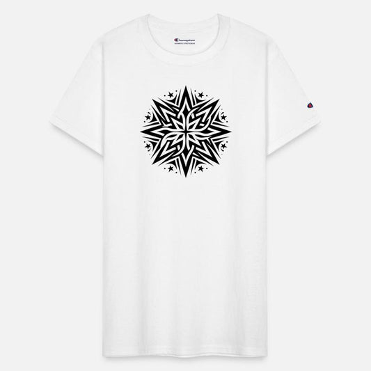 Star Composition Of Tattoo Stars And Flames