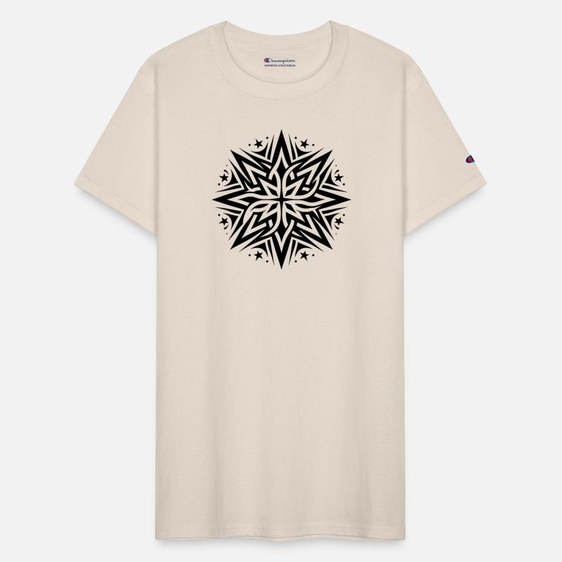 Star Composition Of Tattoo Stars And Flames