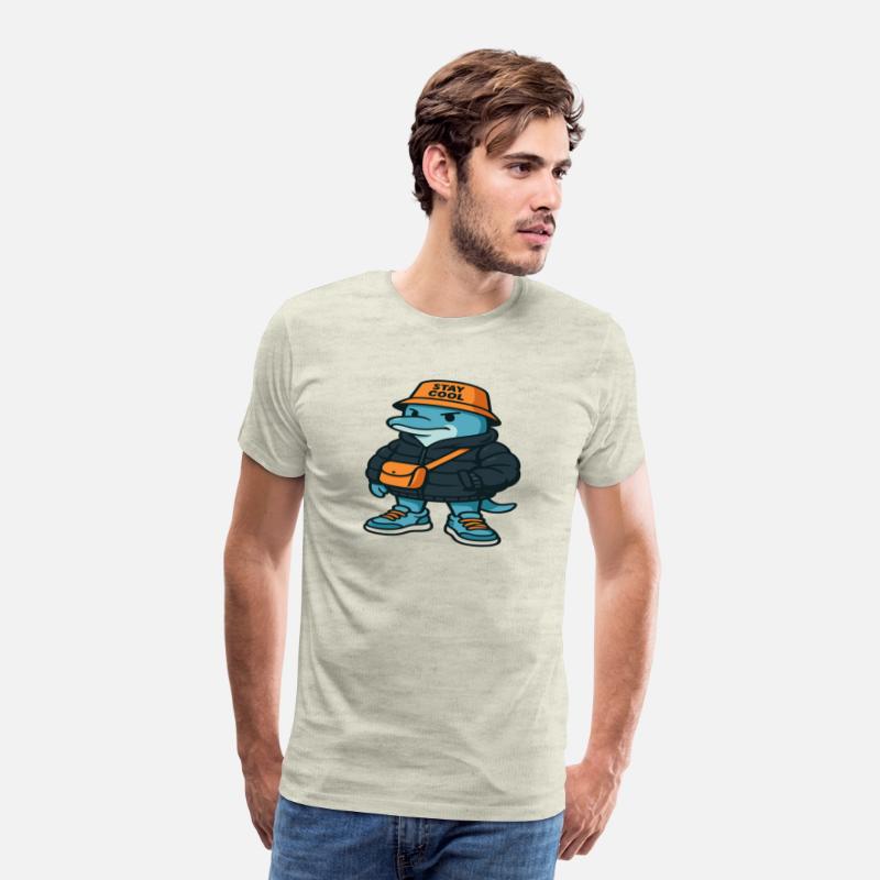 Streetwear Dolphin Cartoon – Urban Style Animal