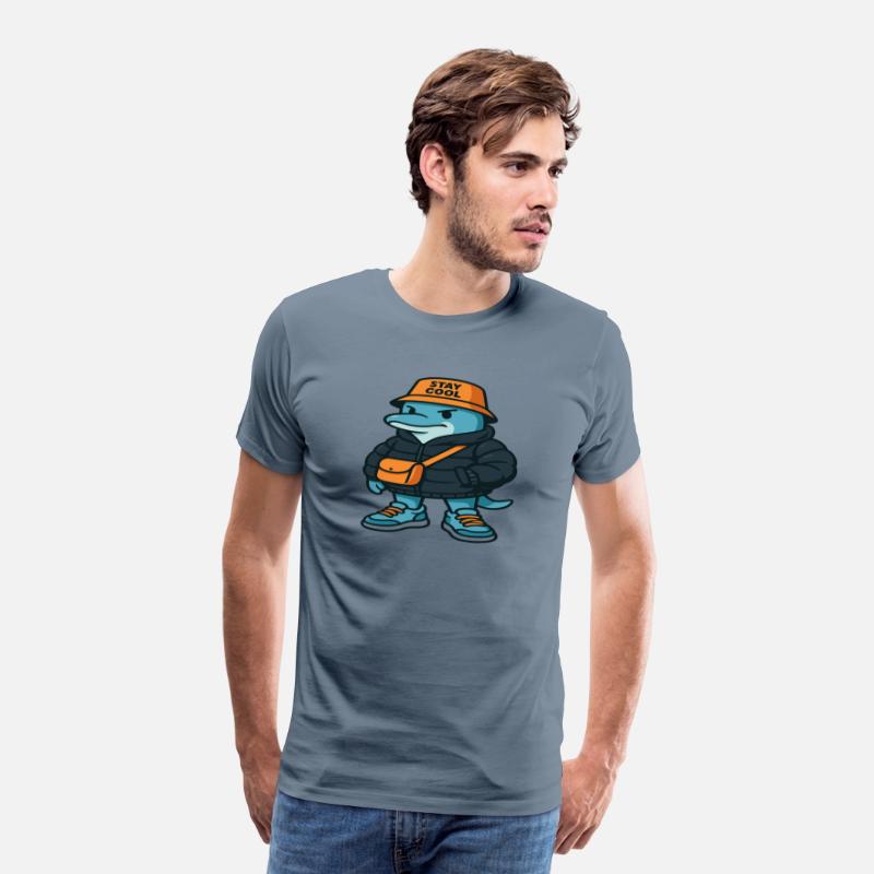 Streetwear Dolphin Cartoon – Urban Style Animal