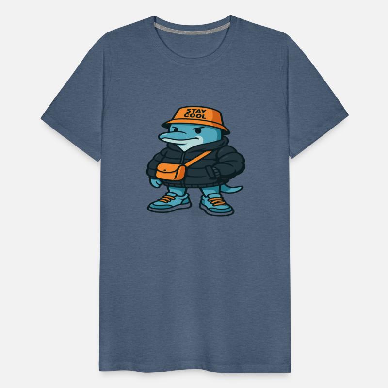 Streetwear Dolphin Cartoon – Urban Style Animal