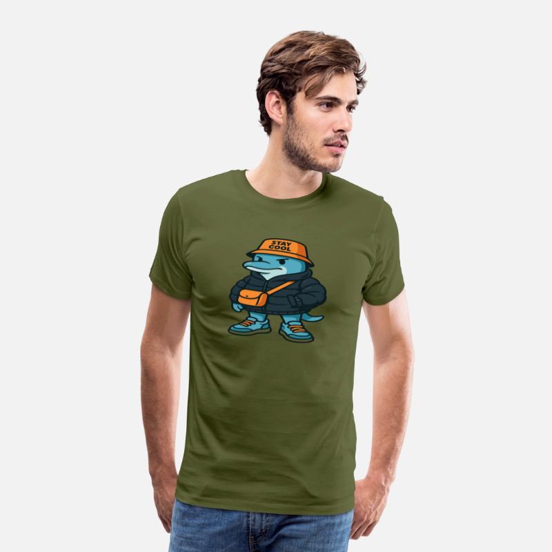 Streetwear Dolphin Cartoon – Urban Style Animal