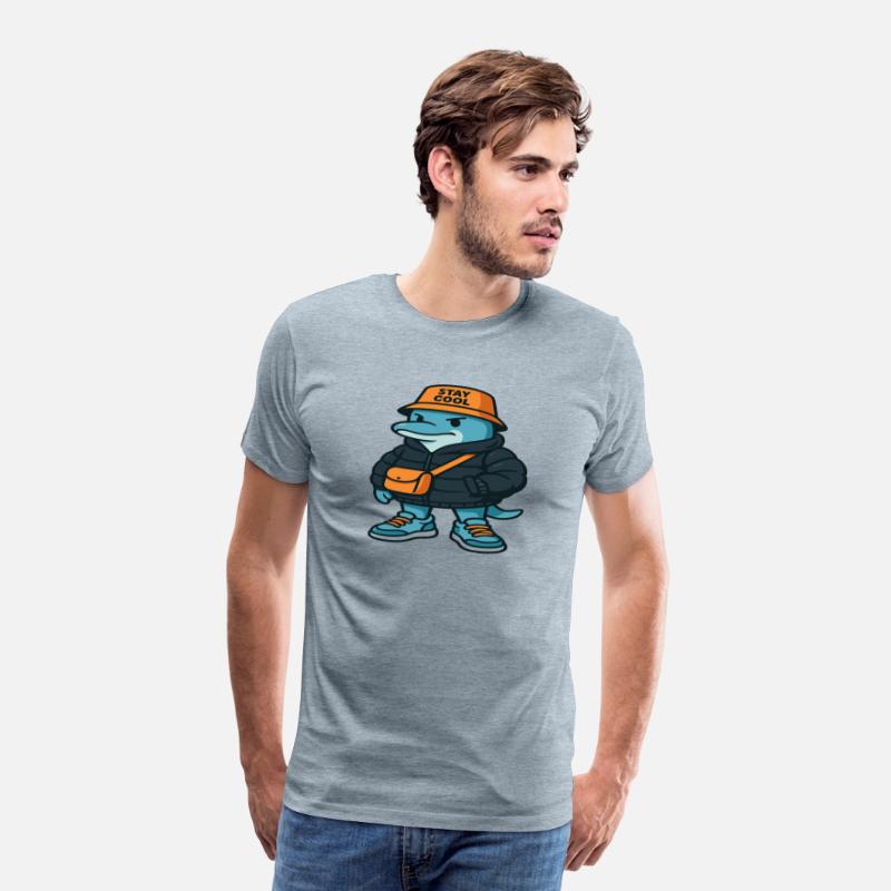Streetwear Dolphin Cartoon – Urban Style Animal