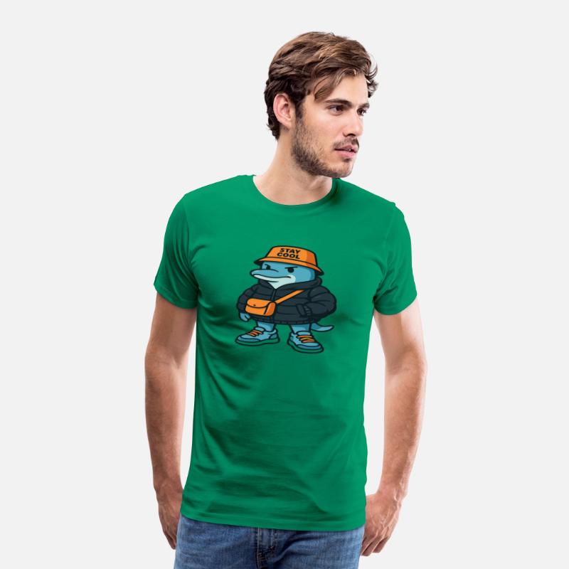 Streetwear Dolphin Cartoon – Urban Style Animal