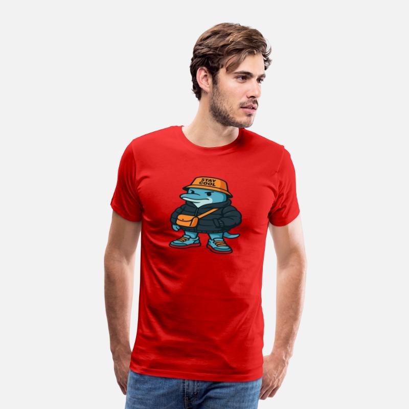 Streetwear Dolphin Cartoon – Urban Style Animal