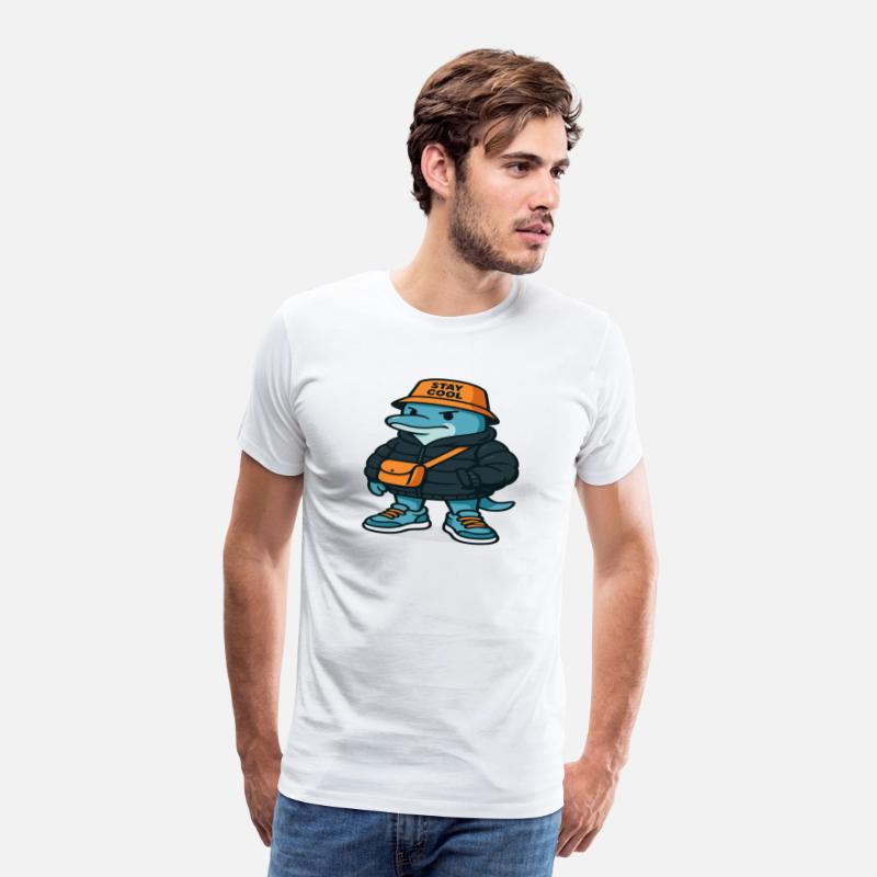 Streetwear Dolphin Cartoon – Urban Style Animal