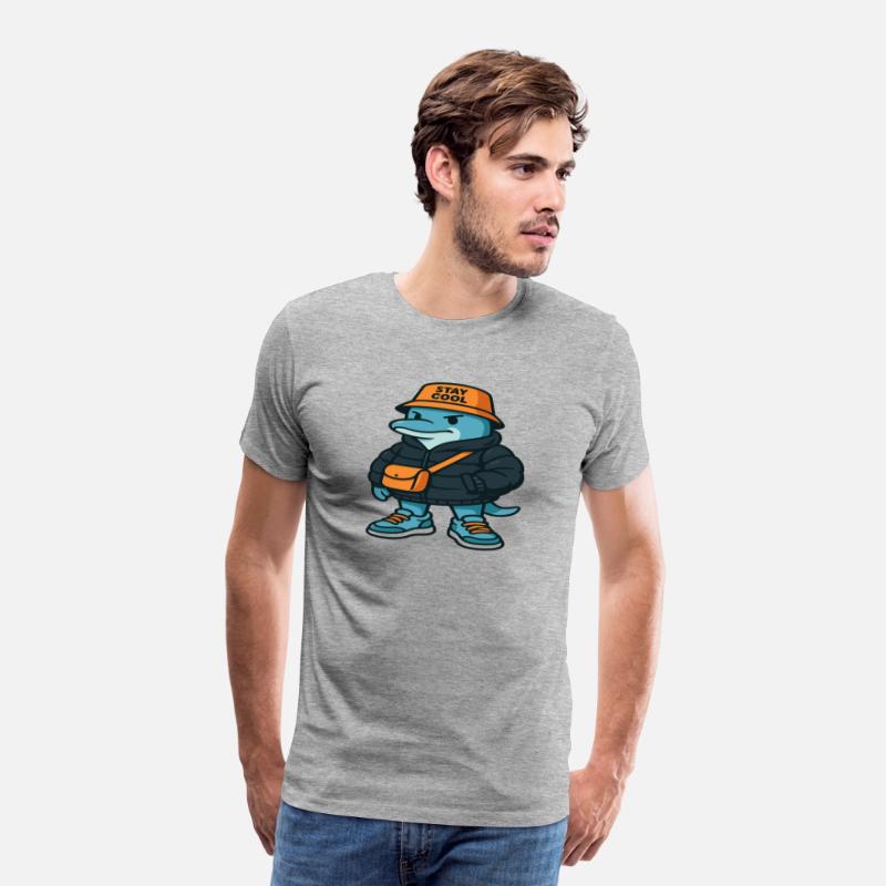 Streetwear Dolphin Cartoon – Urban Style Animal