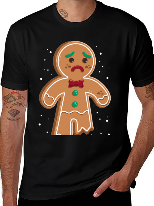 Sad Gingerbread Man Christmas T-Shirt