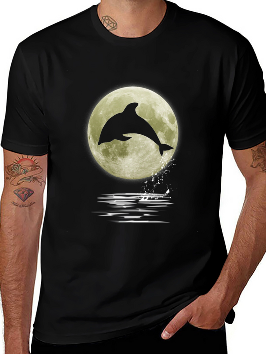 Dolphin Moon Graphic Tee
