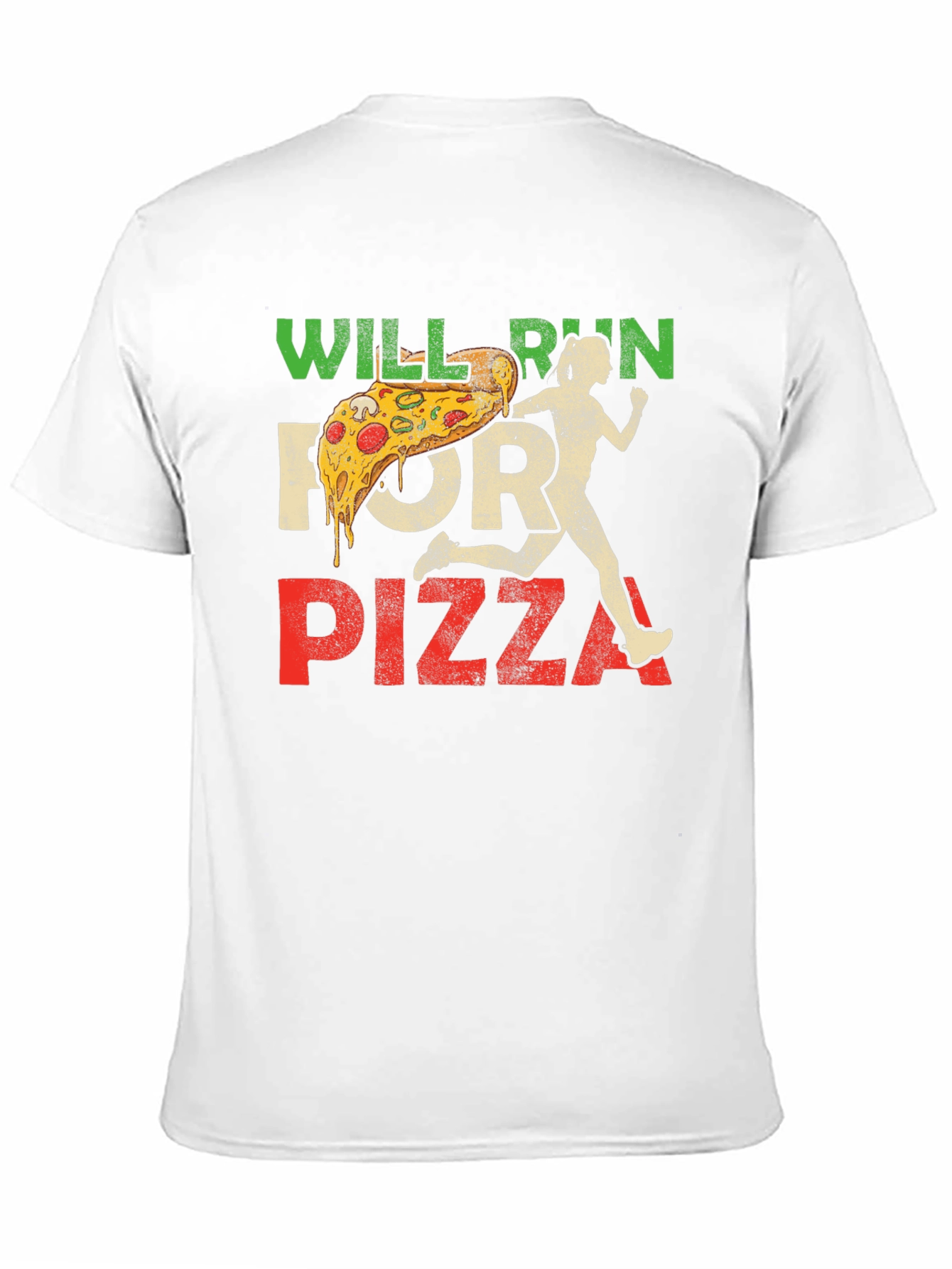 Will Run For Pizza Graphic T-Shirt