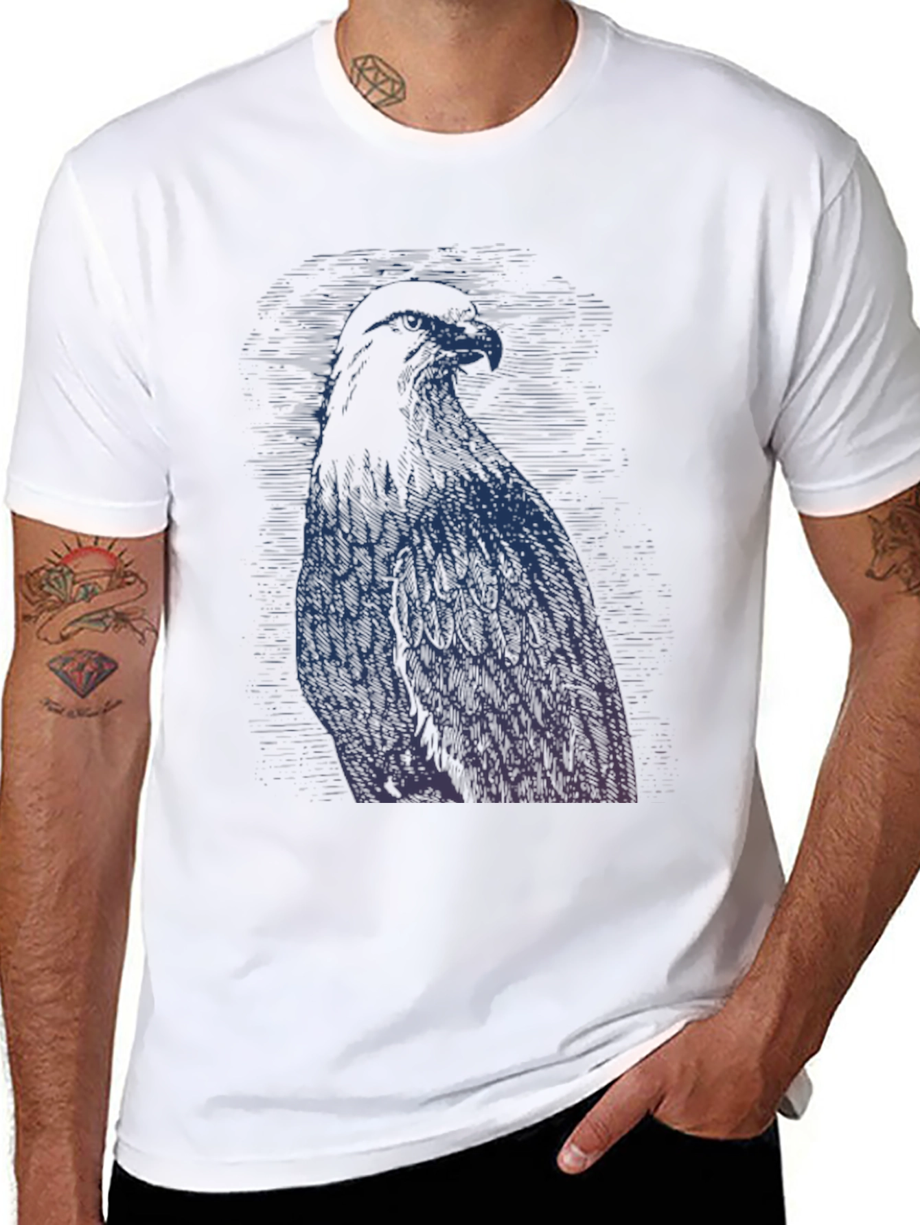 Eagle Graphic T-Shirt - Stylish Menswear