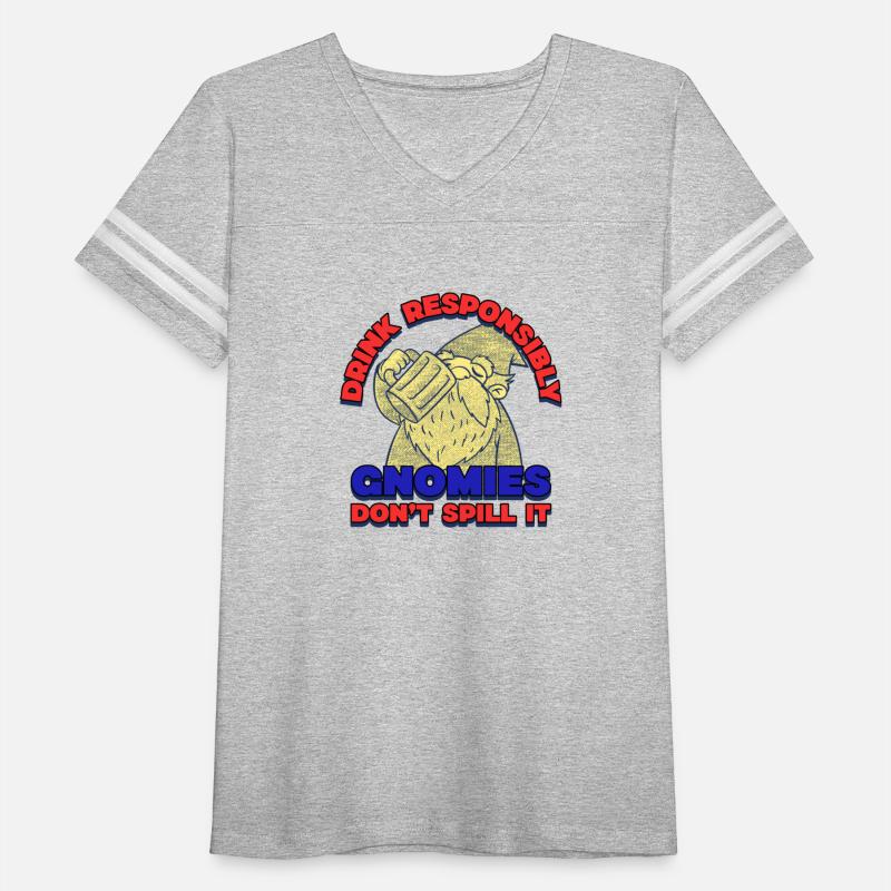 t shirt design featuring an gnome drinking beer