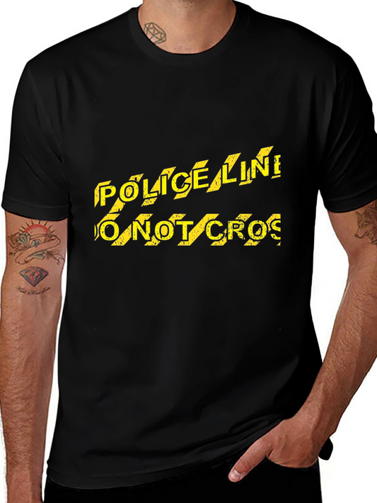 Police Line Do Not Cross Novelty T-Shirt