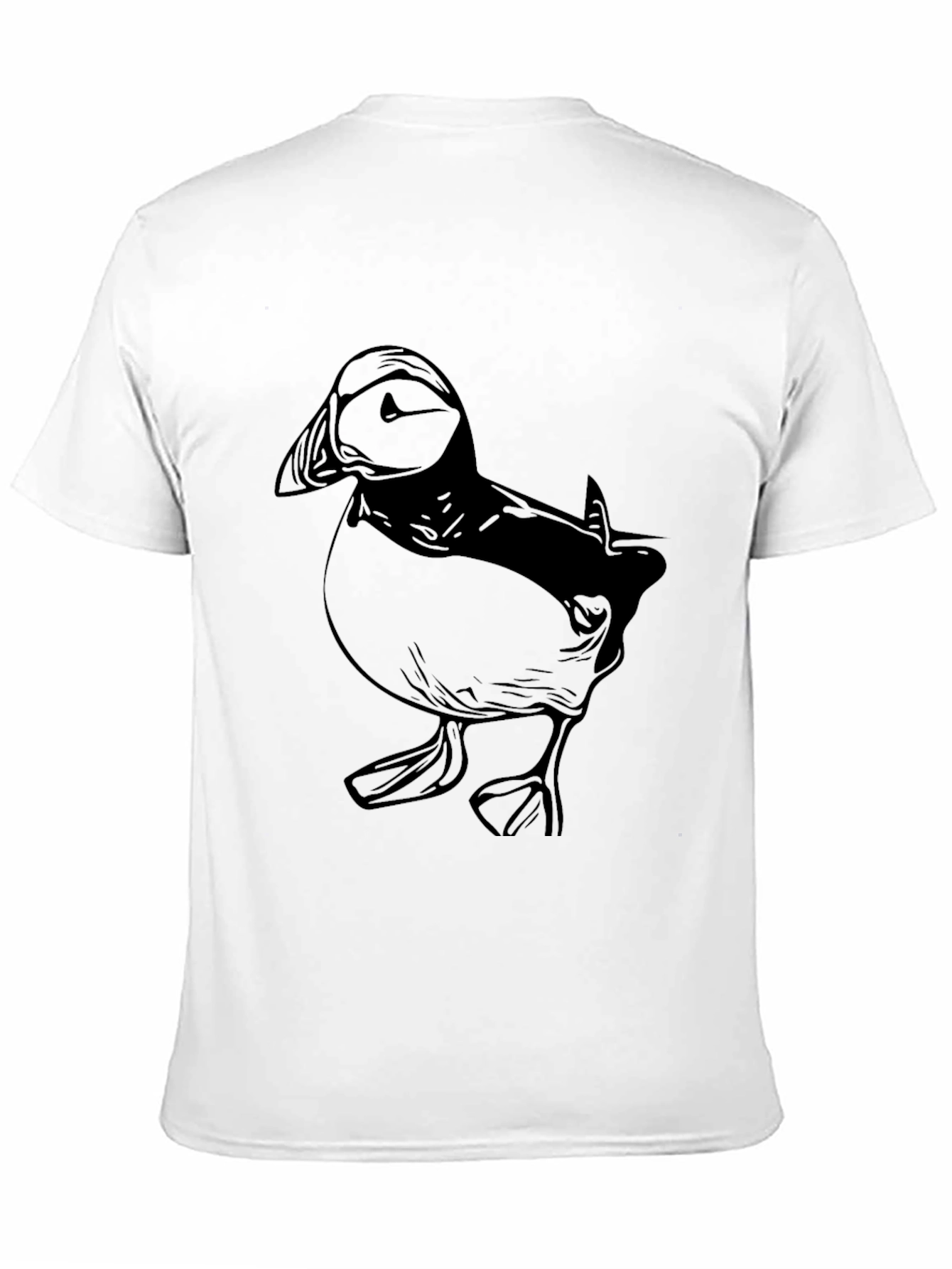 Puffin Graphic Tee - Black Cotton Blend