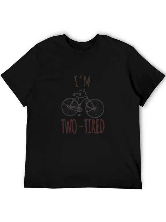 Im Two-Tired Bike Graphic Black T-Shirt