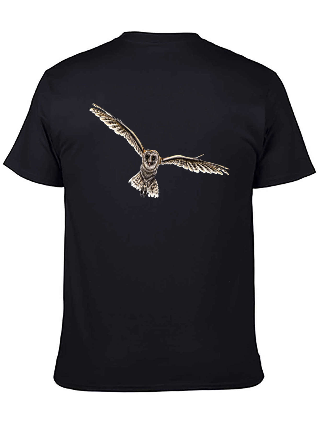 Owl Graphic Black T-Shirt