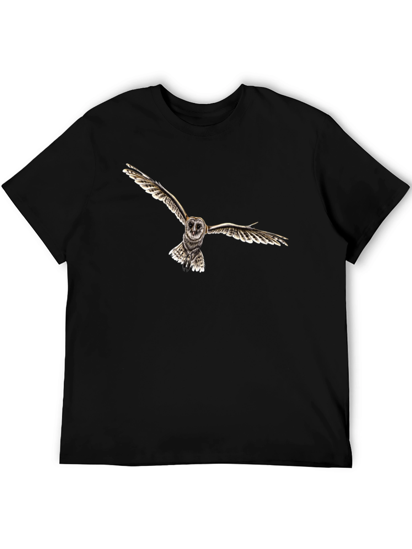 Owl Graphic Black T-Shirt