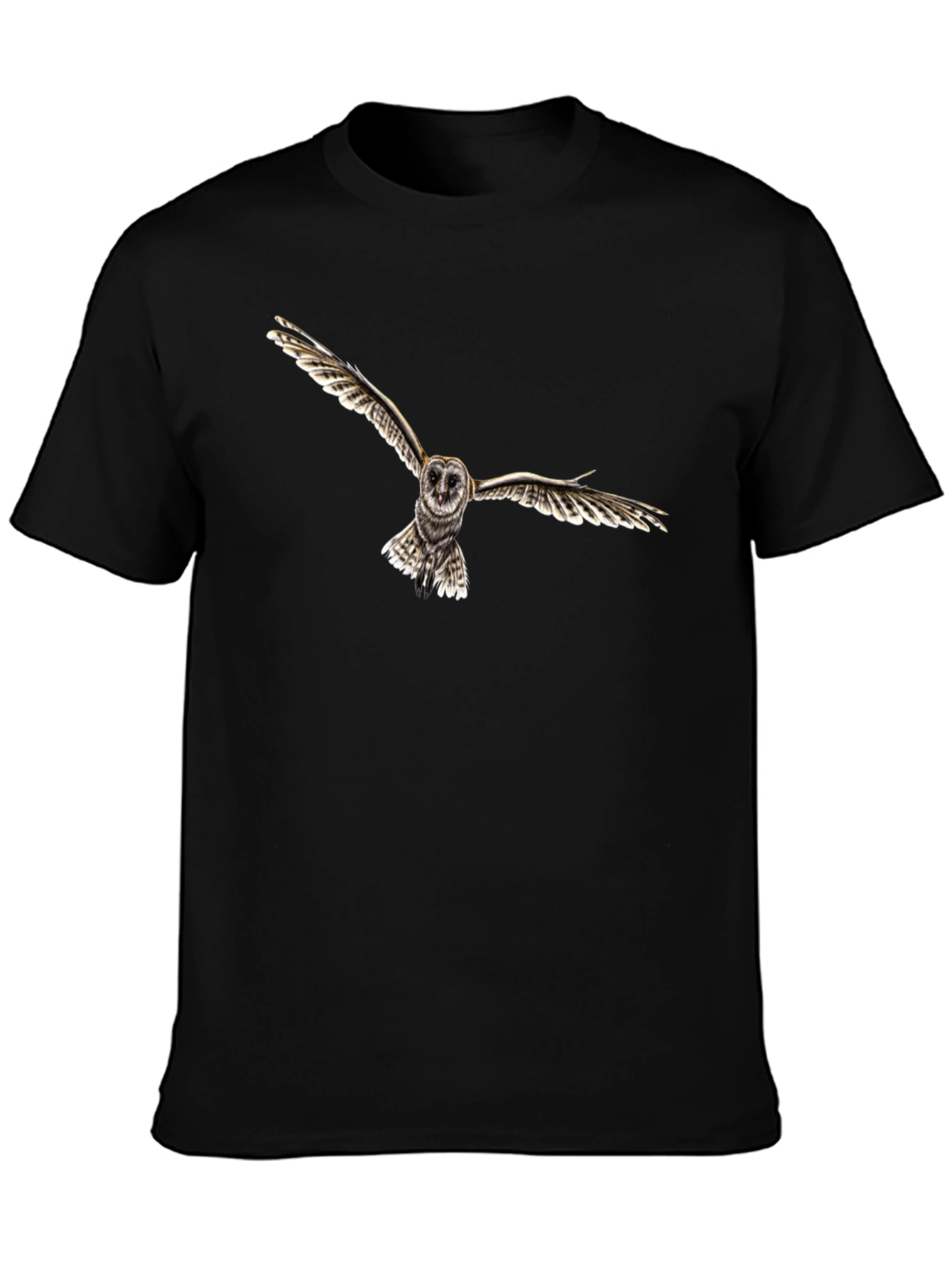 Owl Graphic Black T-Shirt
