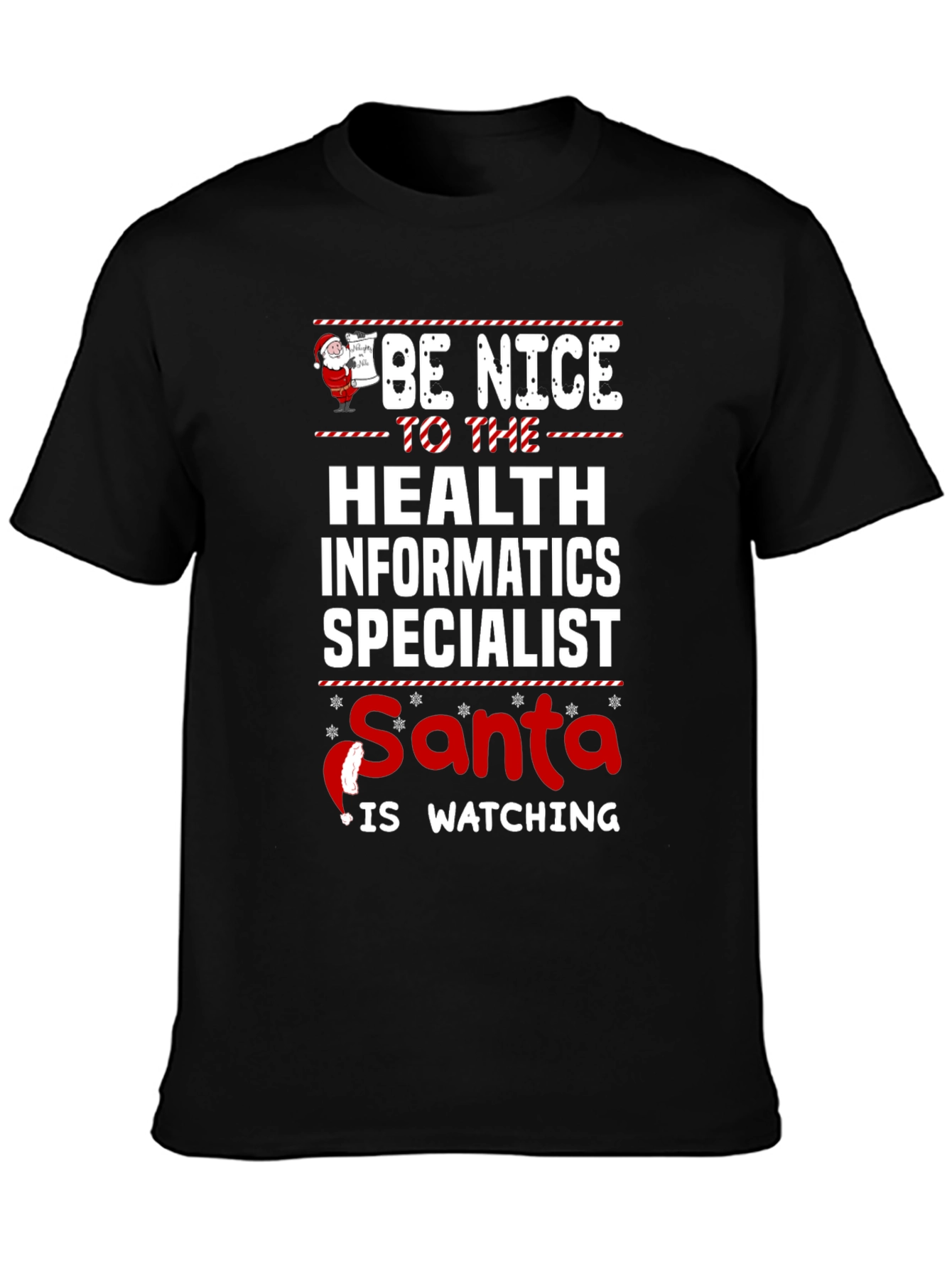 Health Informatics Specialist Santa Christmas T-Shirt