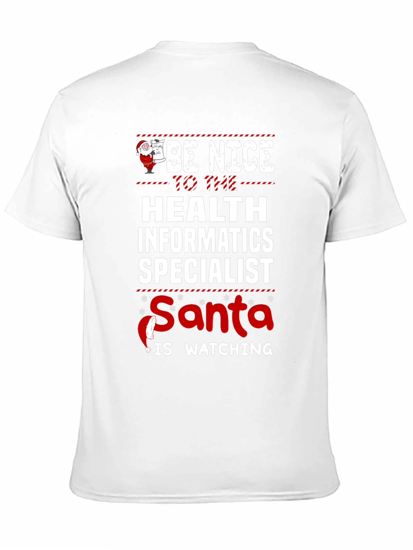 Health Informatics Specialist Santa Christmas T-Shirt