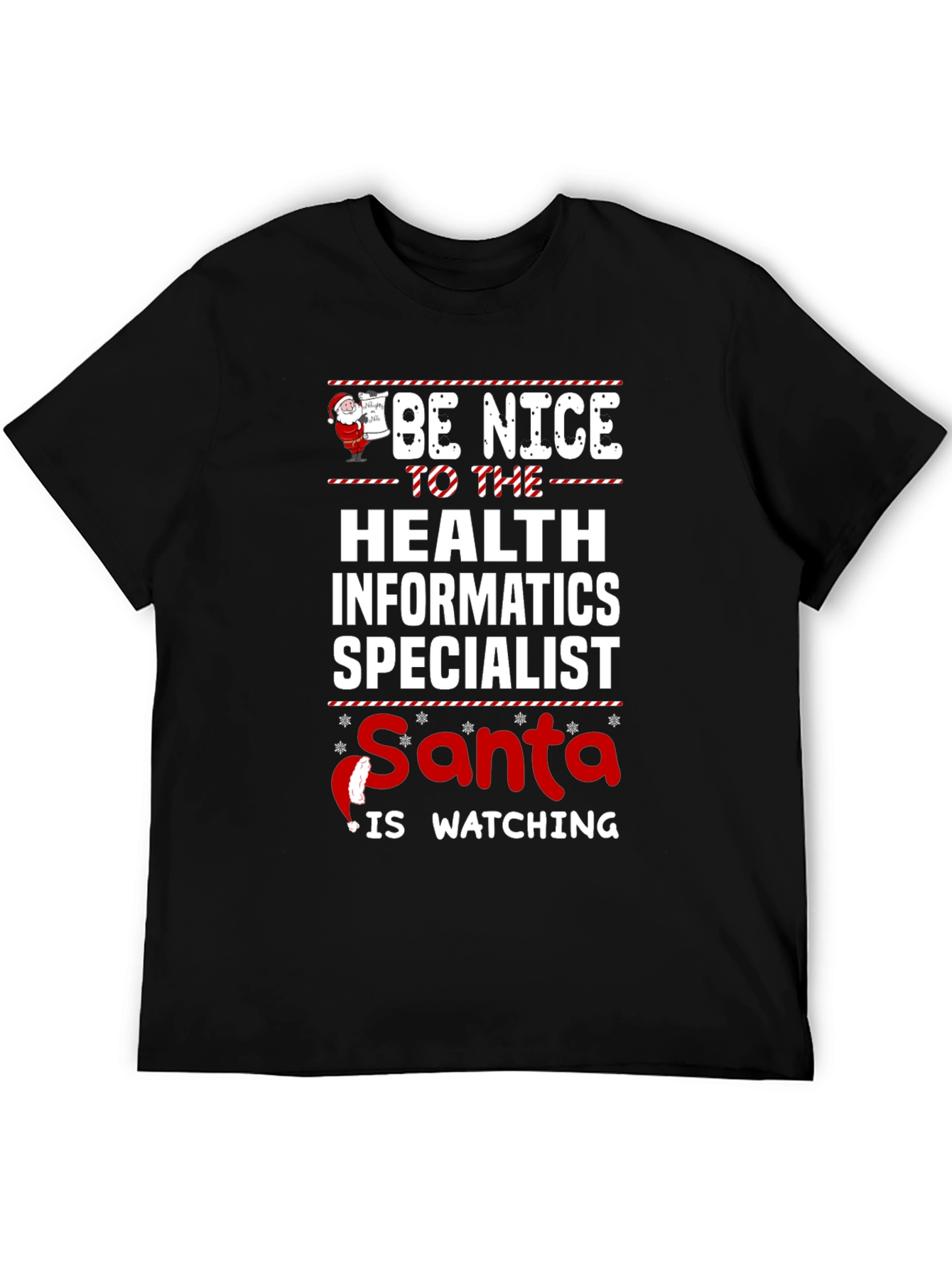 Health Informatics Specialist Santa Christmas T-Shirt