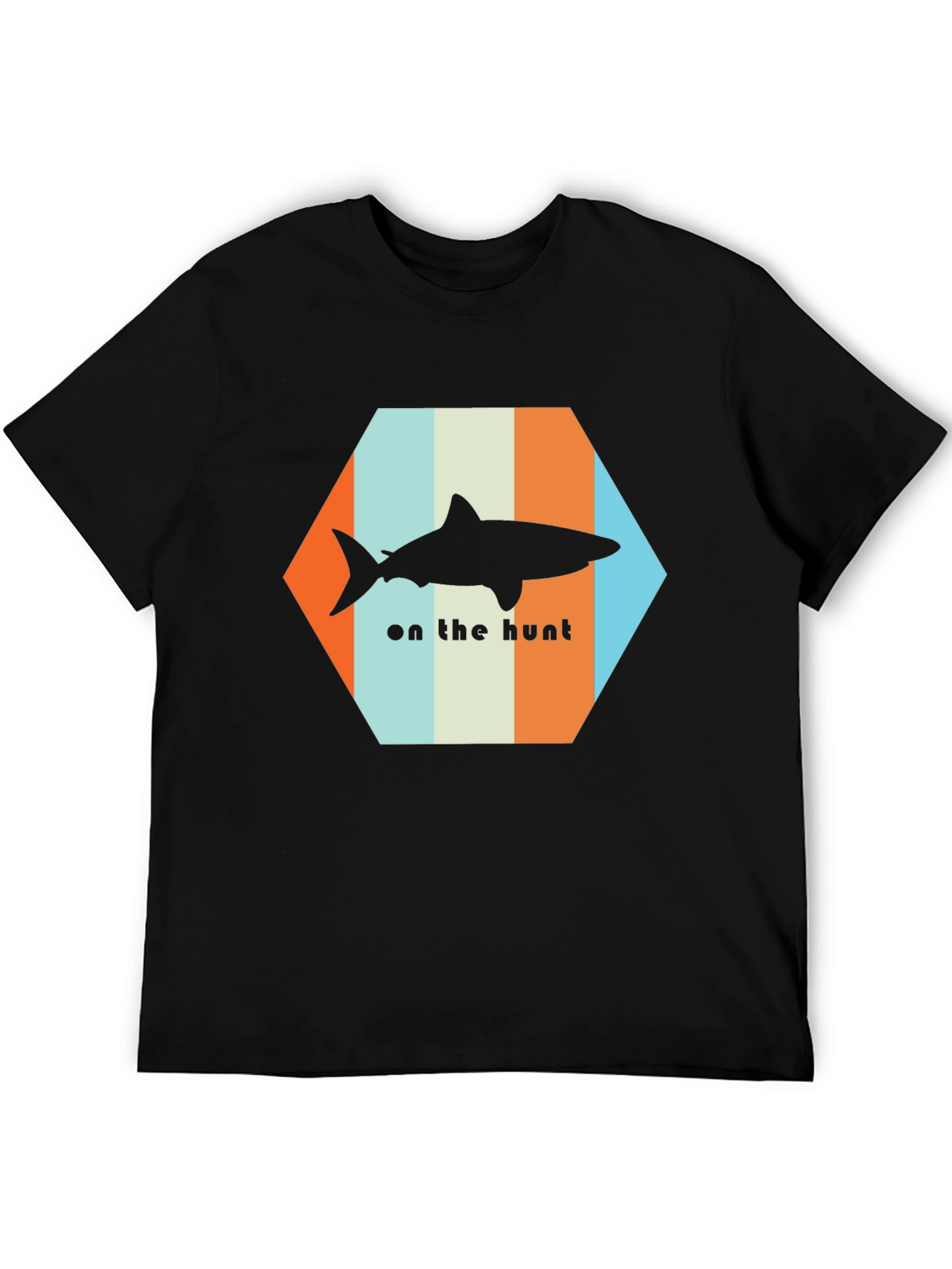 Shark On The Hunt T-Shirt - Retro Style
