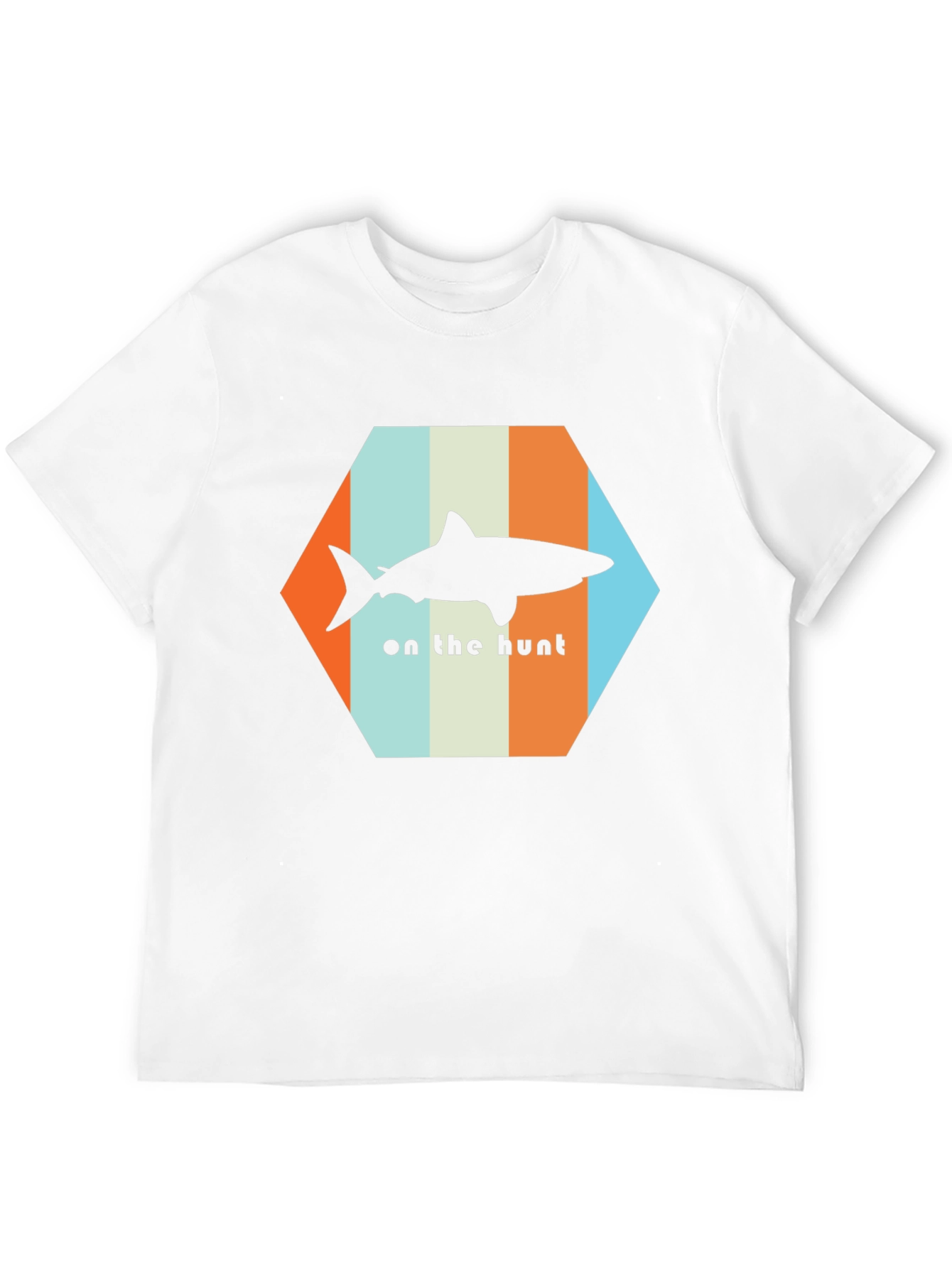 Shark On The Hunt T-Shirt - Retro Style