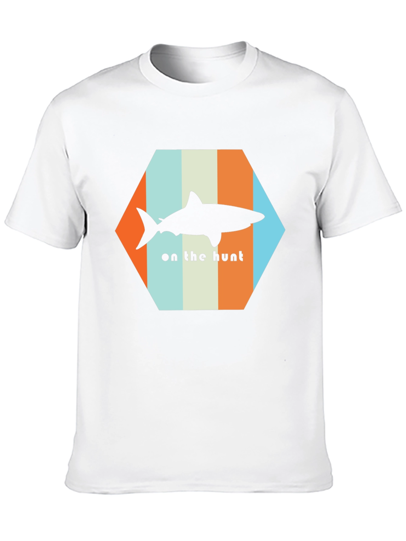 Shark On The Hunt T-Shirt - Retro Style