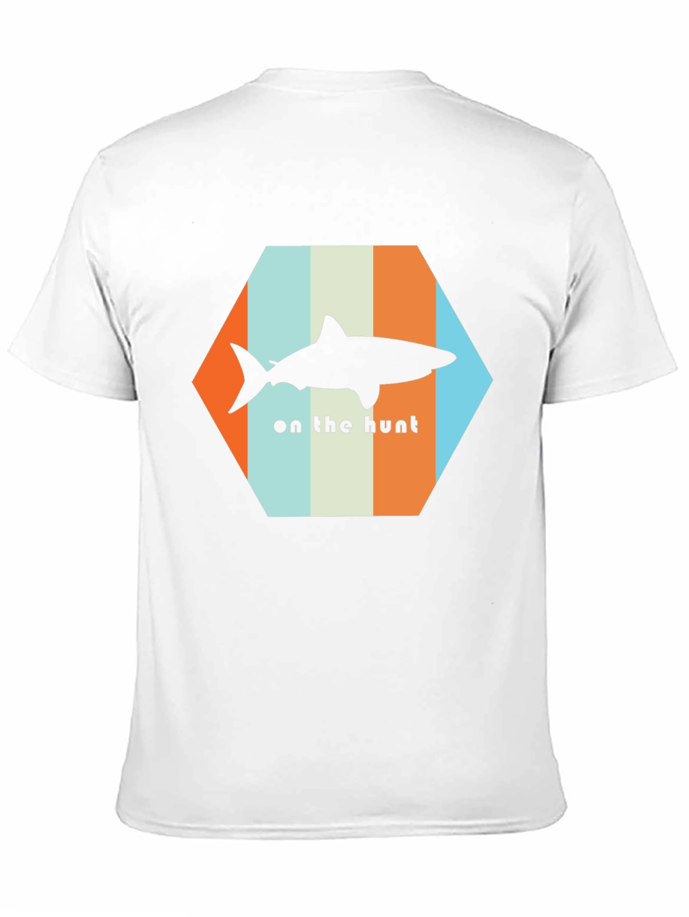 Shark On The Hunt T-Shirt - Retro Style