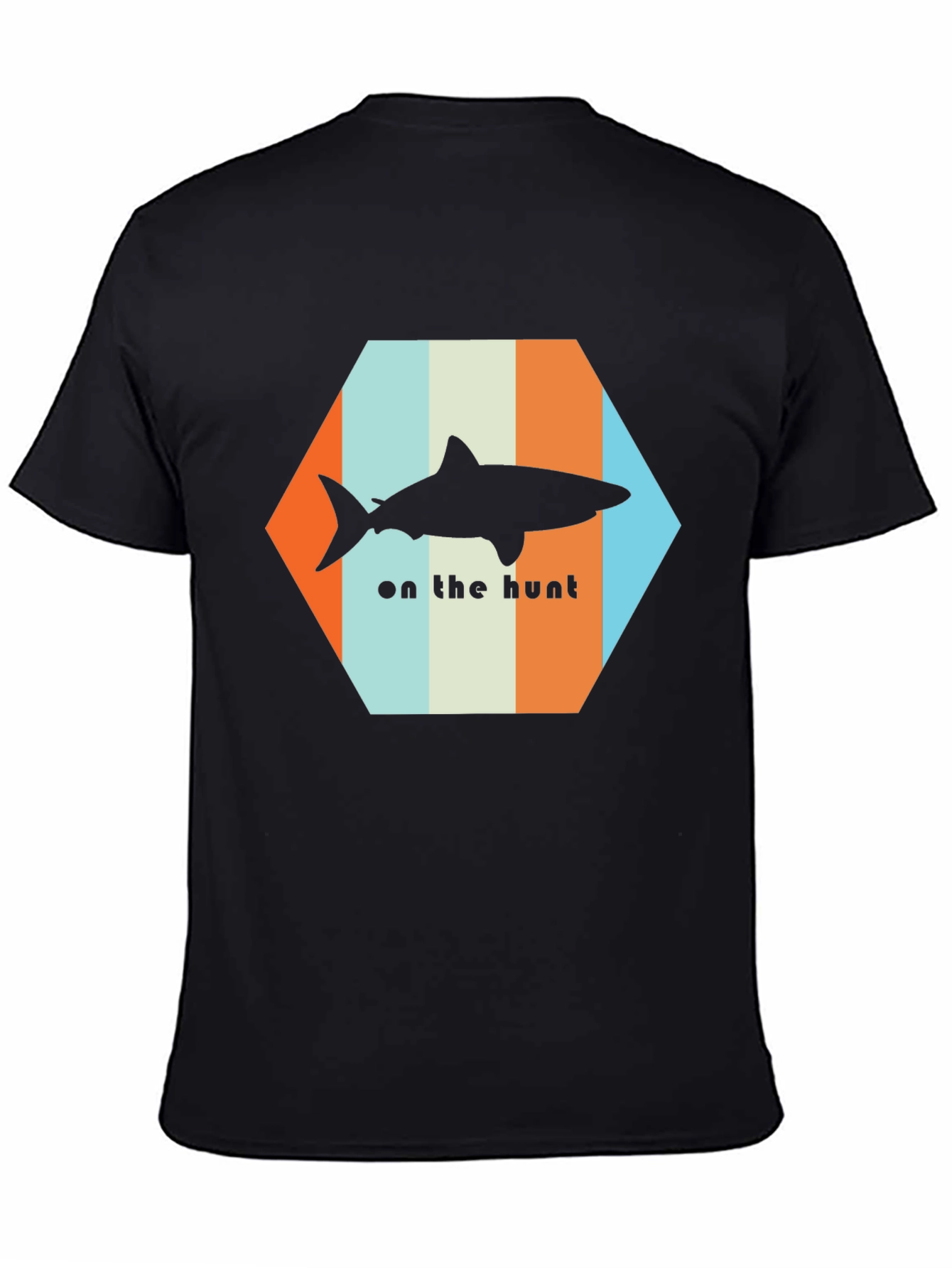 Shark On The Hunt T-Shirt - Retro Style