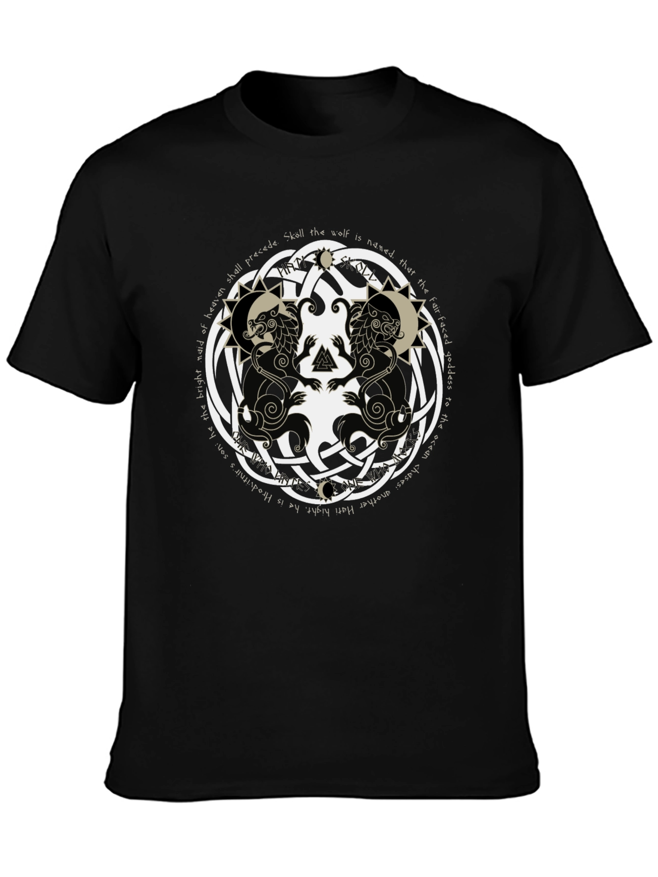 Skoll and Hati Viking Wolf T-Shirt