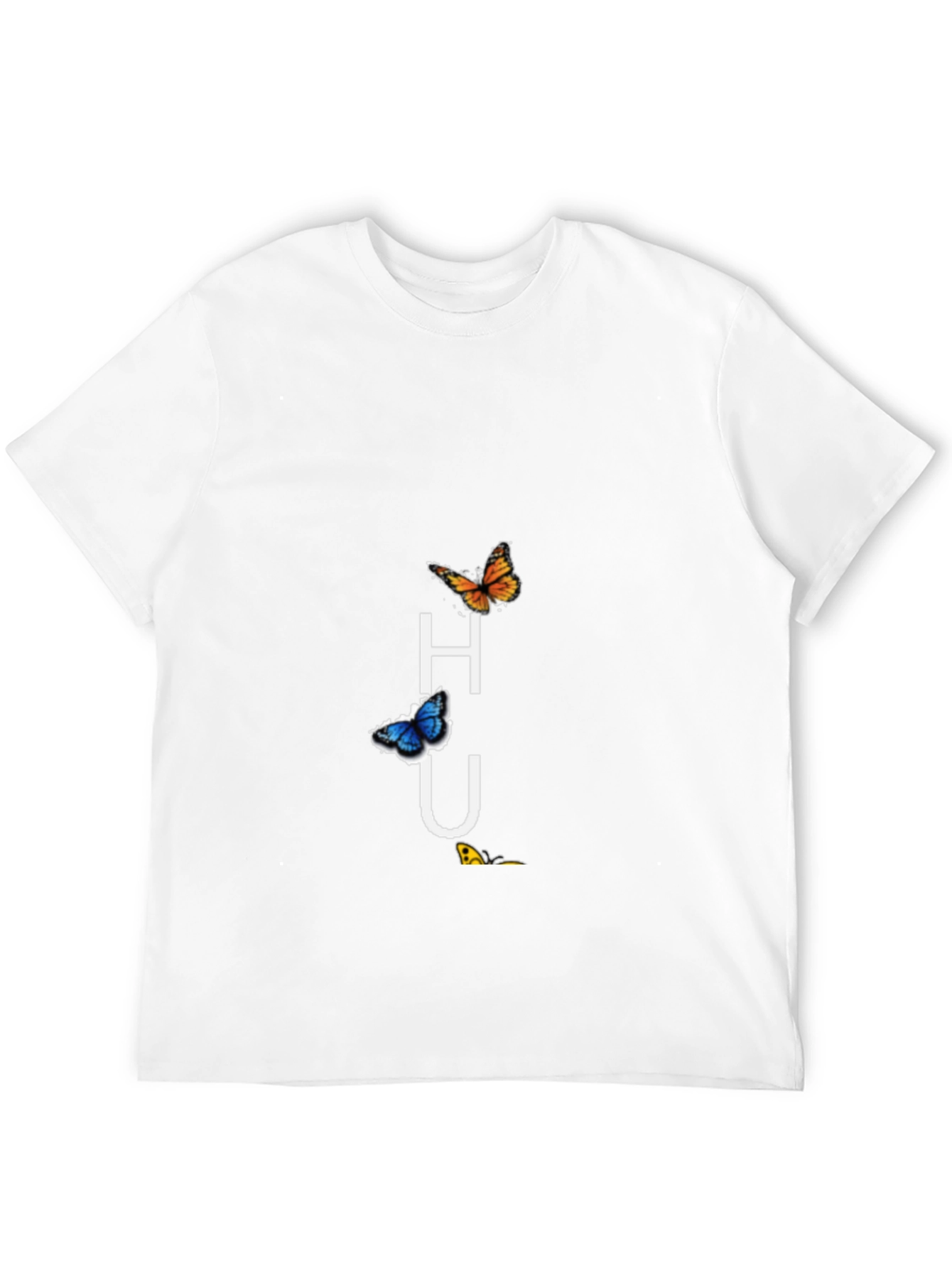Butterfly HU Graphic Tee - Black Casual Shirt