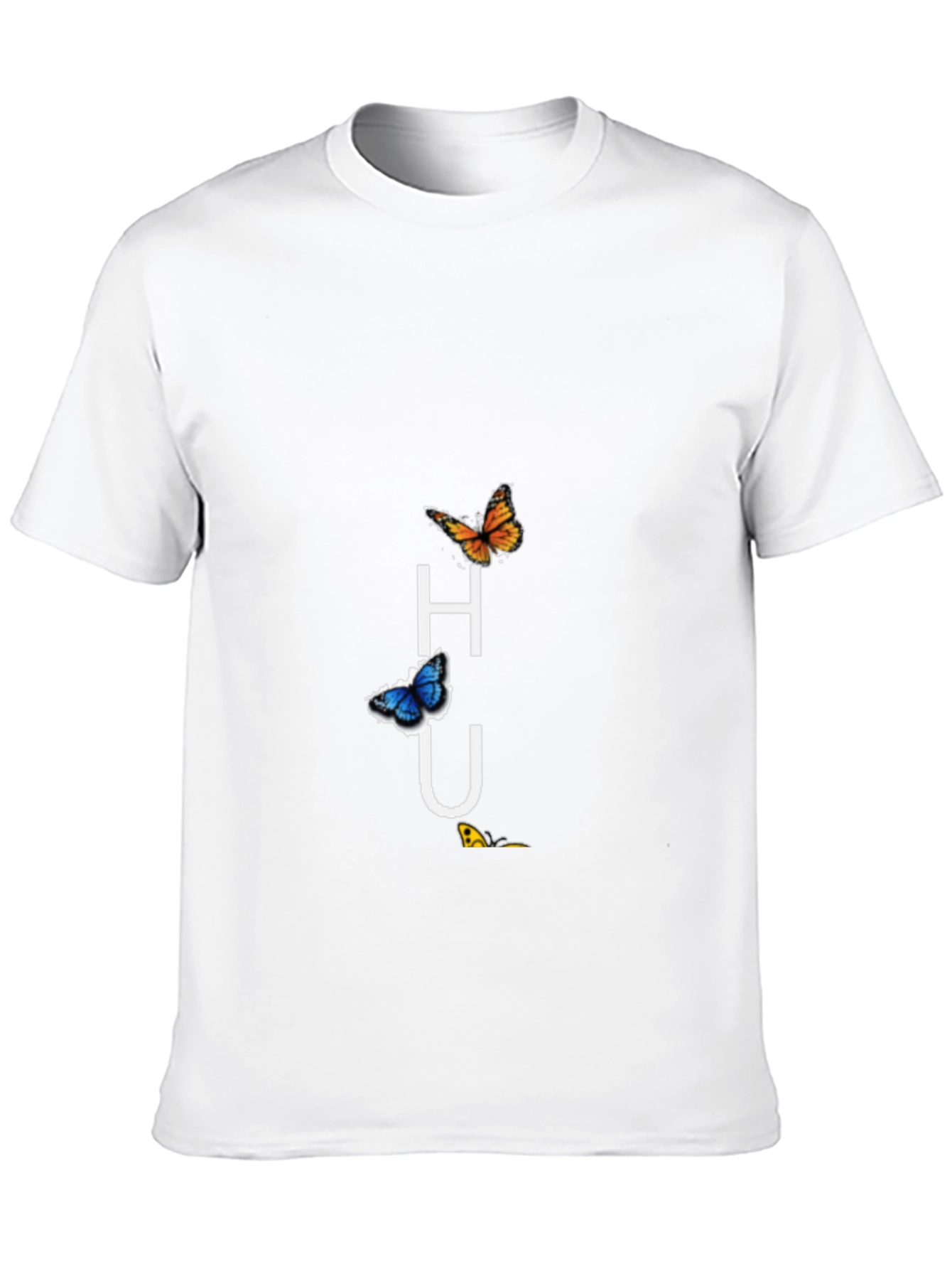 Butterfly HU Graphic Tee - Black Casual Shirt